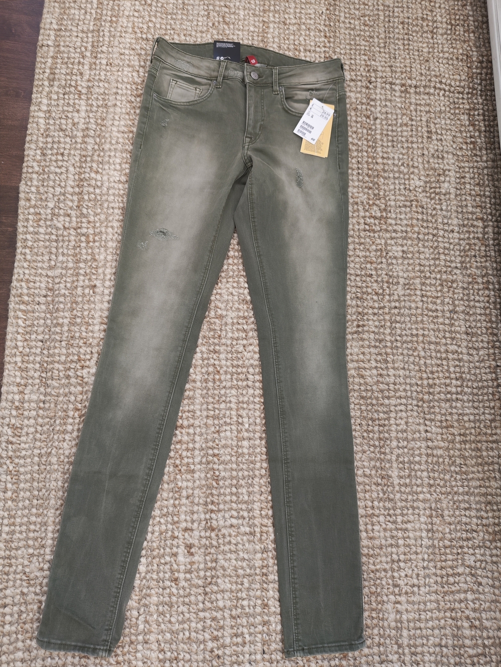 H&M Olive Green Skinny Jeans